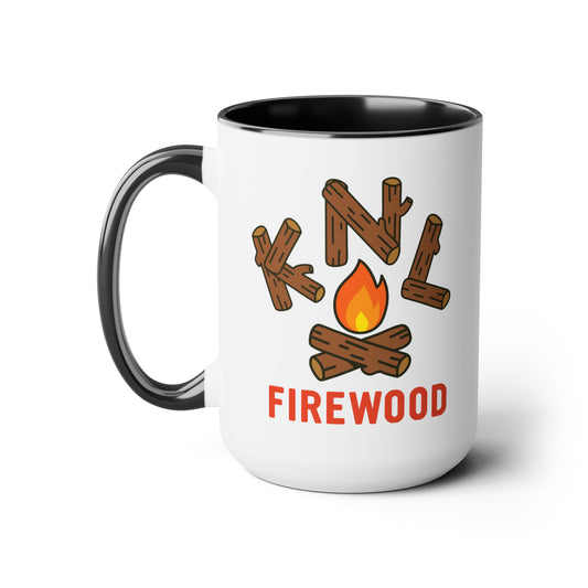 KNL Two-Tone Coffee Mugs, 15oz