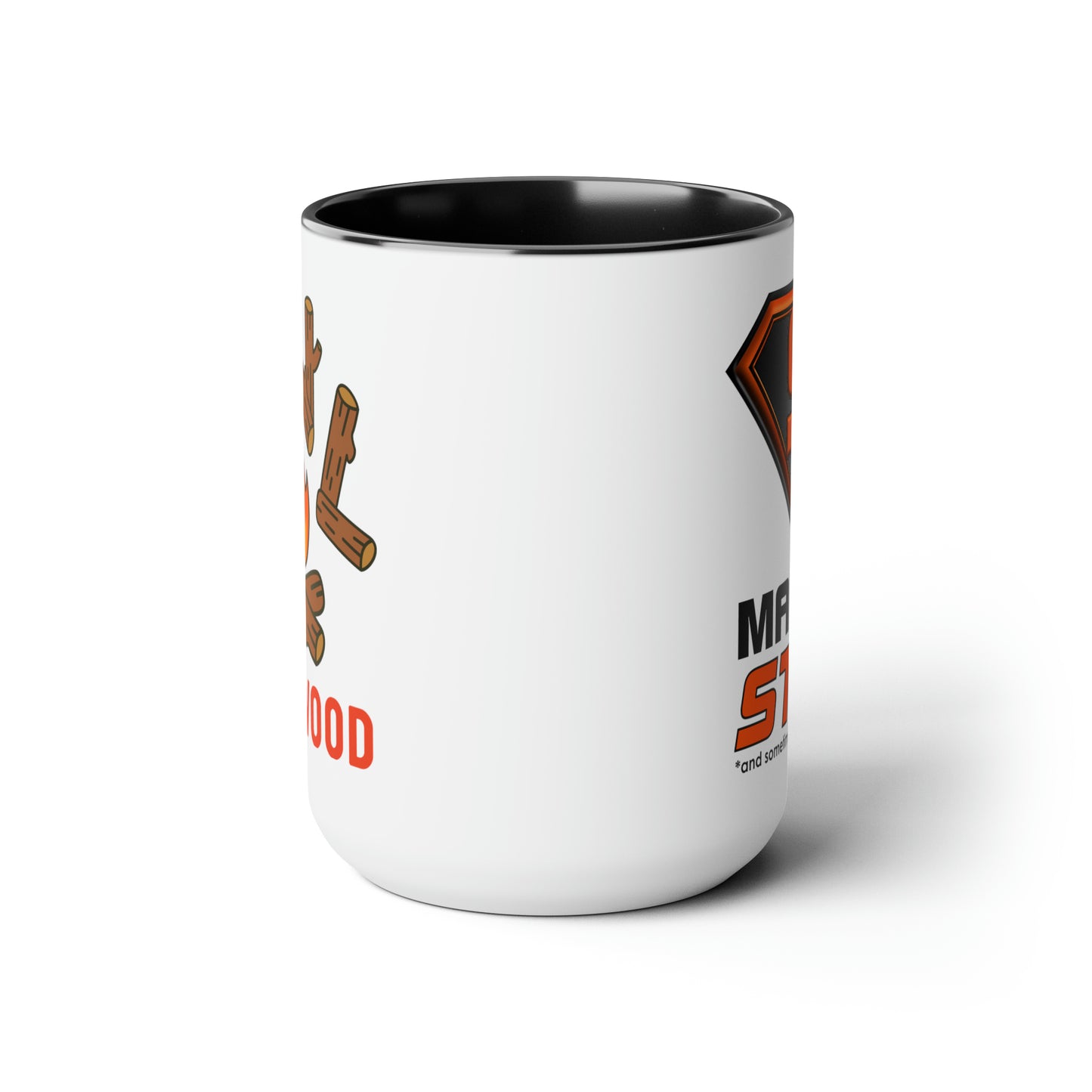 Man of Stihl Two-Tone Coffee Mugs, 15oz