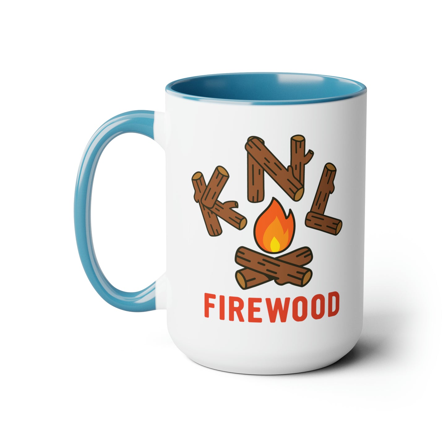 KNL Two-Tone Coffee Mugs, 15oz