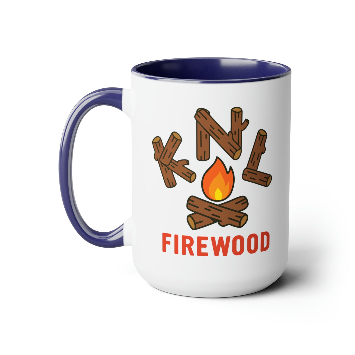 KNL Two-Tone Coffee Mugs, 15oz