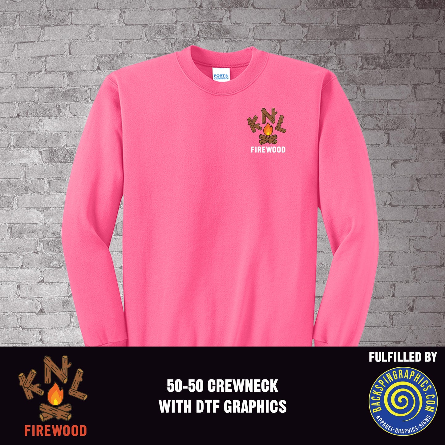 KNL Firewood Crewneck Sweatshirt