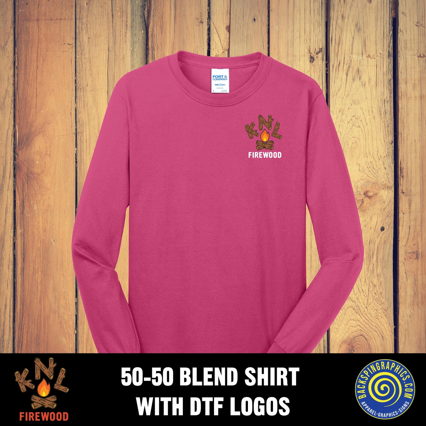 KNL Firewood LONG SLEEVE T-Shirt