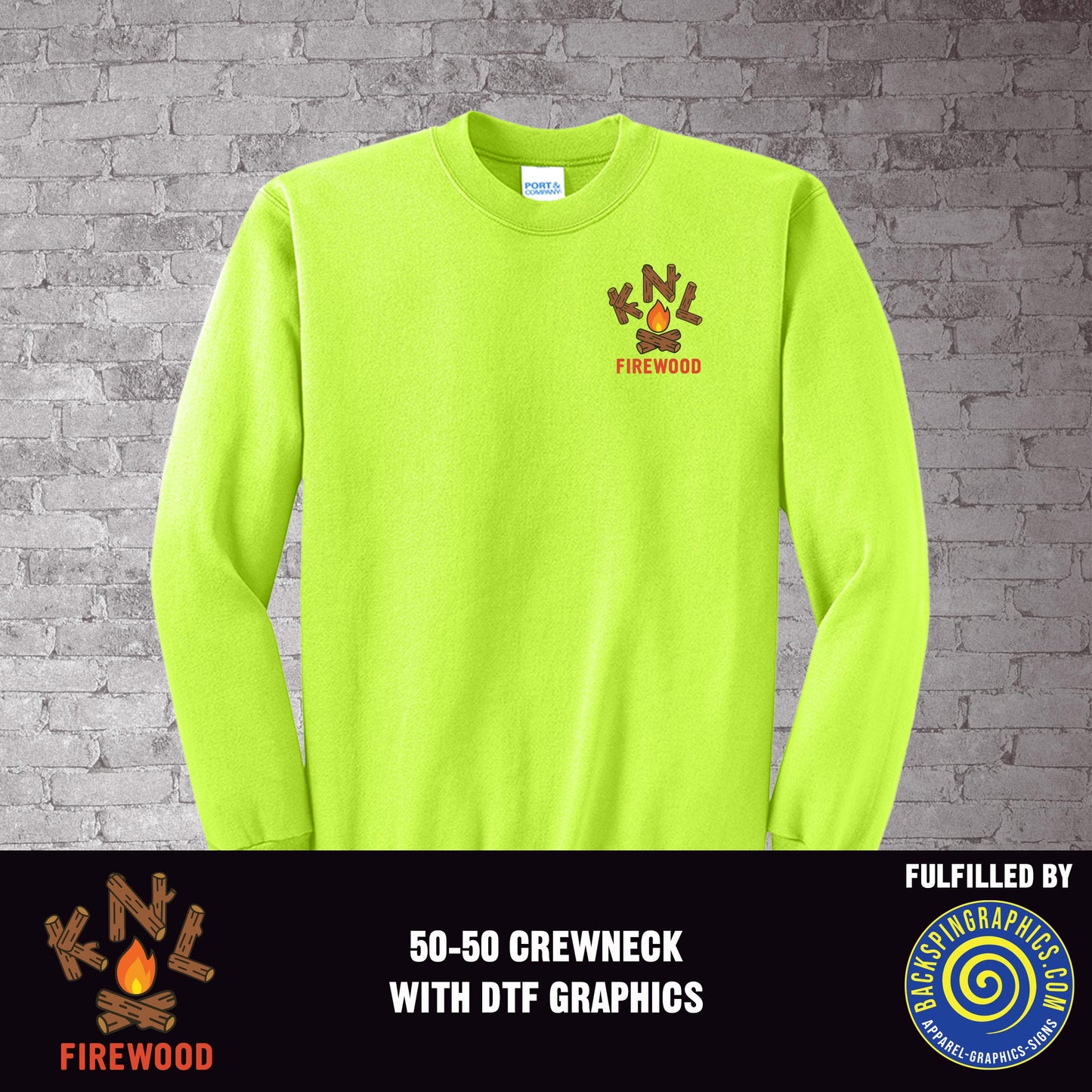 KNL Firewood Crewneck Sweatshirt